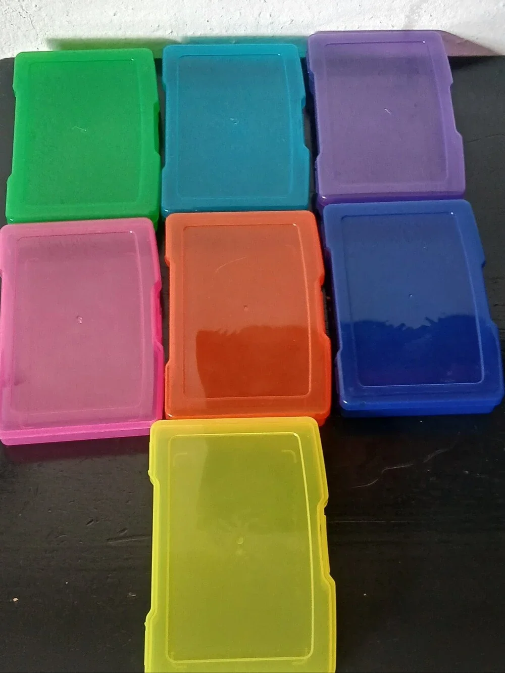Stacked Rainbow Storage Boxes - Bright Multi-Color